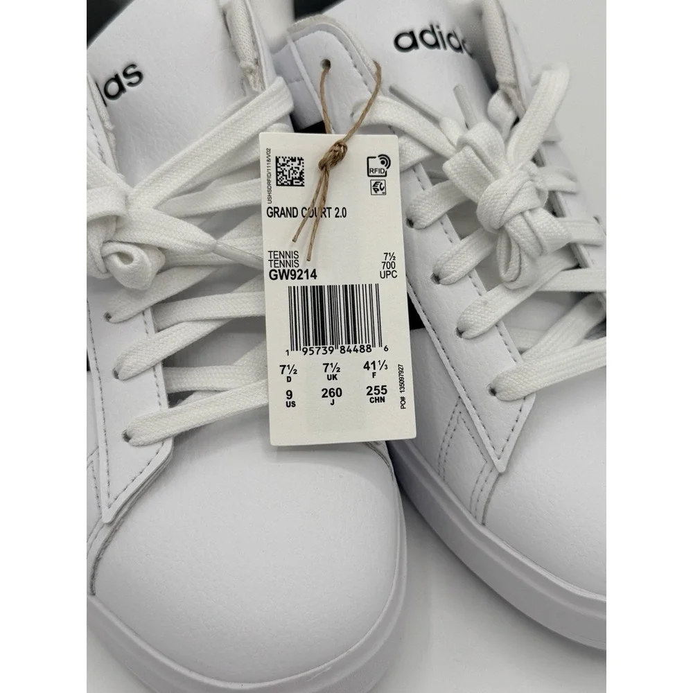 Adidas grand court 2.0 White Women's 9 NWB!